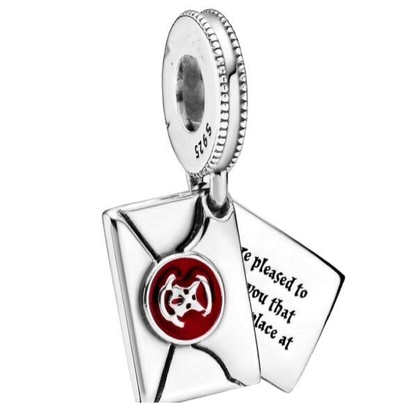 925 Silver Harry Potter Hogwarts Letter charm - Picture 1 of 11